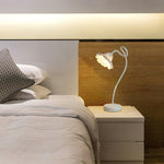 Lotus Leaf Resin Table Lamp with Warm Ambient Glow for Bedside and Living Room