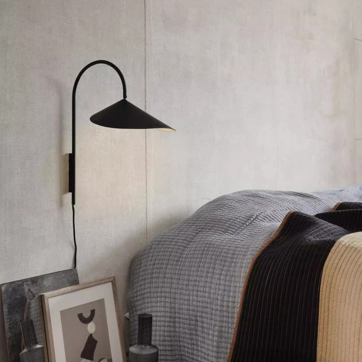 Alocasia Swivel Plug-In Wall Sconce with Adjustable Shade