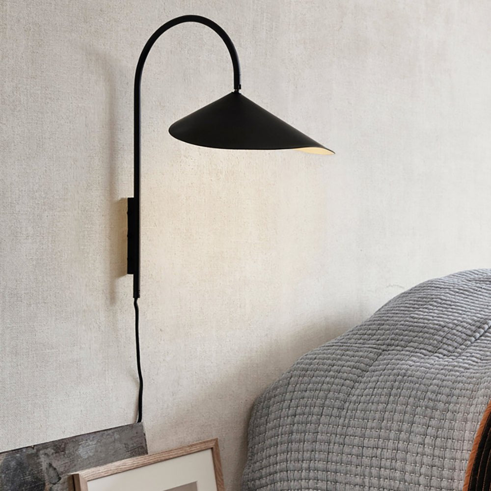 Alocasia Swivel Plug-In Wall Sconce with Adjustable Shade