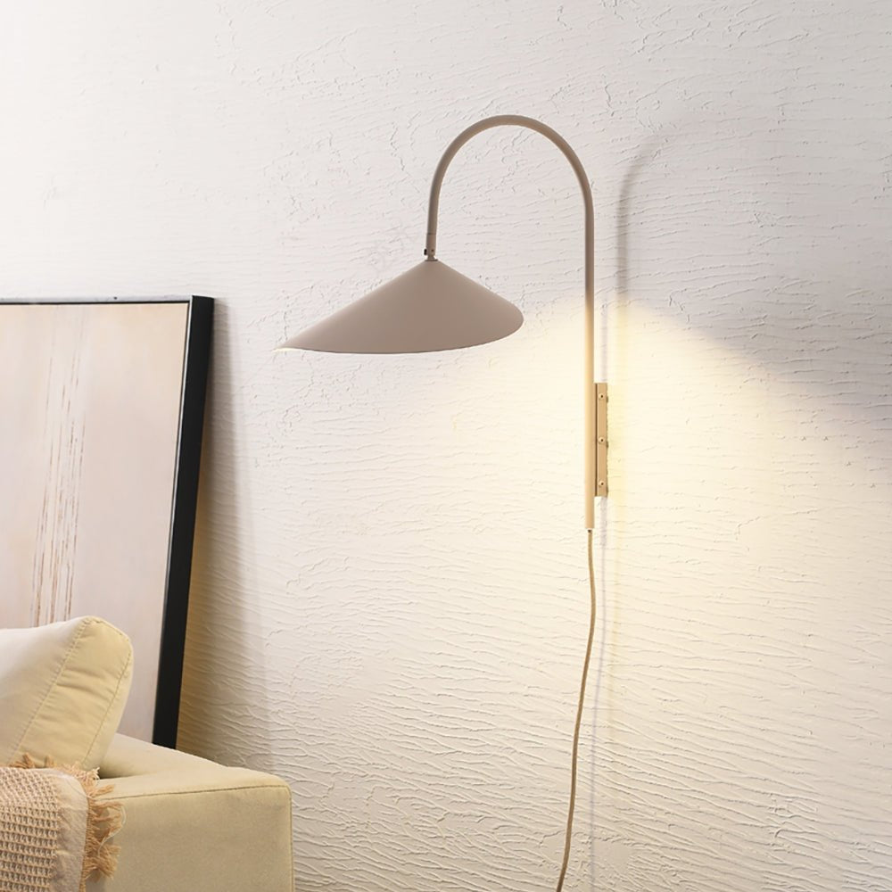 Alocasia Swivel Plug-In Wall Sconce with Adjustable Shade