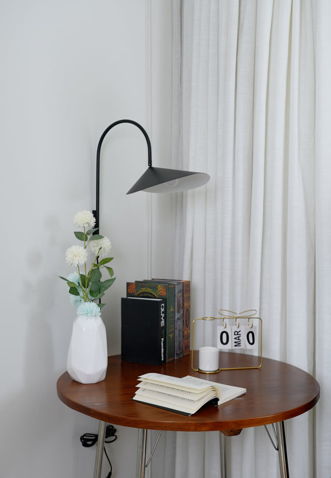 Alocasia Swivel Plug-In Wall Sconce with Adjustable Shade