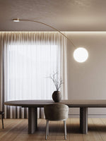 Arvella Arc Wall Sconce in Black with Opal Glass Shade