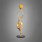 Ascend Grace Sculptural Floor Lamp with Glowing Orb Shade
