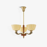 Ascher Modern Brass Glass Chandelier for Dining Room and Living Room