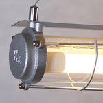 Linear Glass Chandelier with Integrated LED – Modern Kitchen Island Lighting