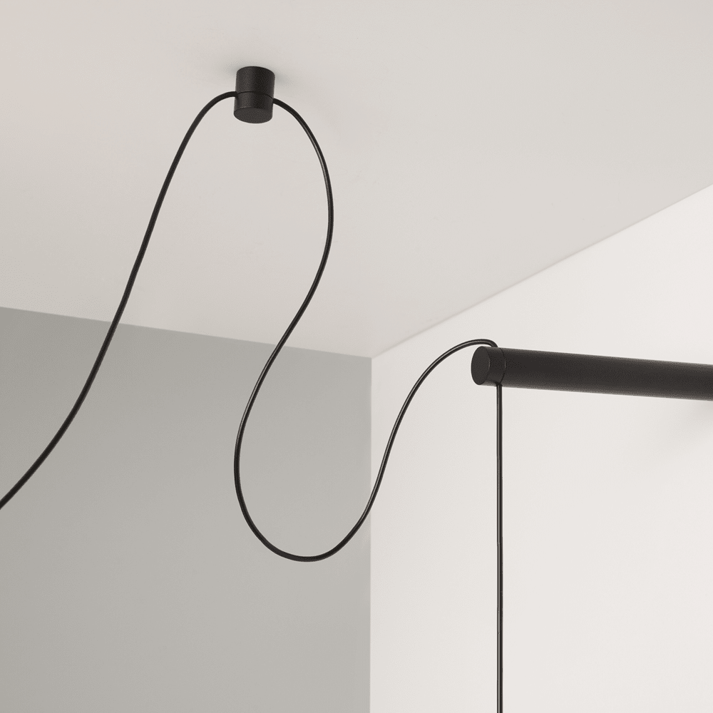 Asteris Multi-Globe Pendant Light – Opal Glass & Black Cord