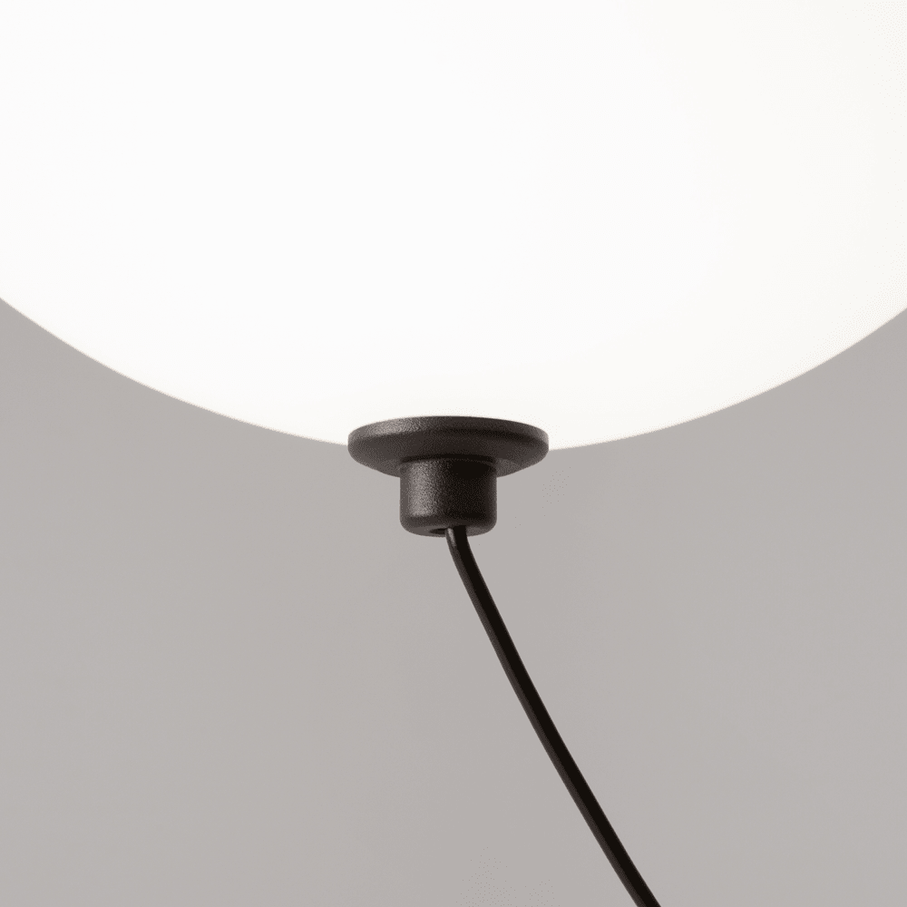 Asteris Multi-Globe Pendant Light – Opal Glass & Black Cord