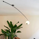 Astral Curve Ceiling Light – Modern LED Flush Mount for Living Room & Bedroom
