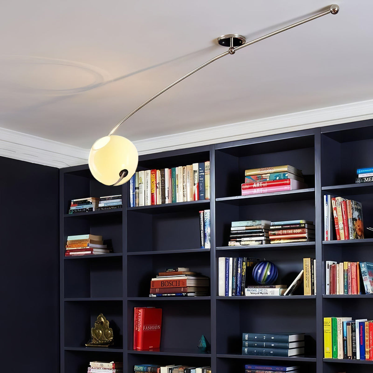 Astral Curve Ceiling Light – Modern LED Flush Mount for Living Room & Bedroom