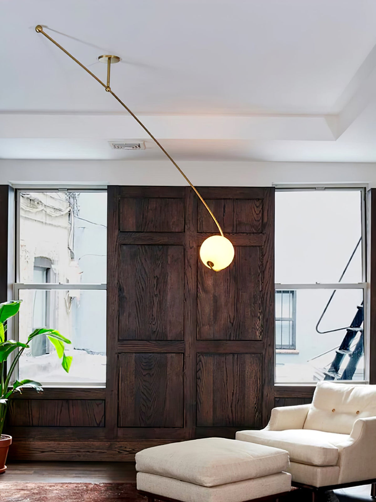 Astral Curve Ceiling Light – Modern LED Flush Mount for Living Room & Bedroom