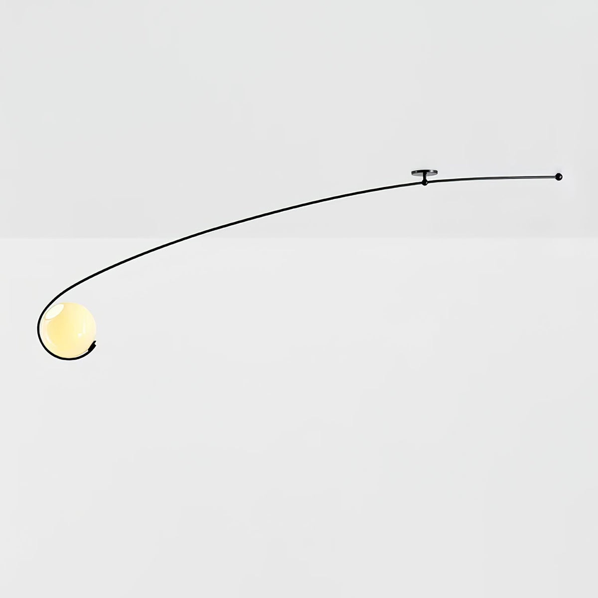 Astral Curve Ceiling Light – Modern LED Flush Mount for Living Room & Bedroom