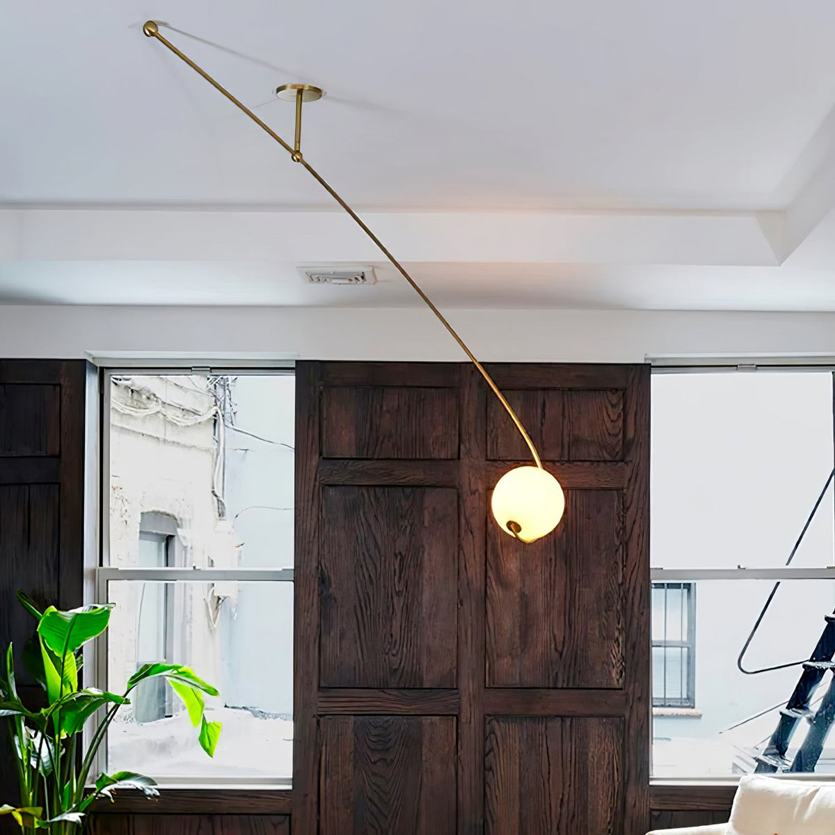 Astral Curve Ceiling Light – Modern LED Flush Mount for Living Room & Bedroom