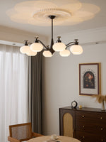 Astrid Modern Glass Globe Chandelier for Dining Room and Living Room