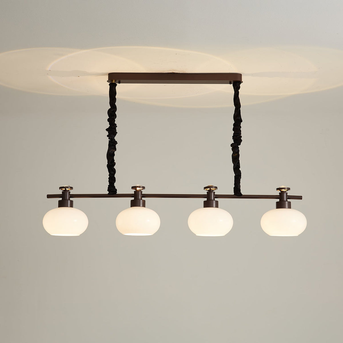 Astrid Modern Glass Globe Chandelier for Dining Room and Living Room