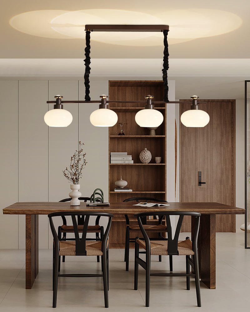 Astrid Modern Glass Globe Chandelier for Dining Room and Living Room