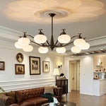 Astrid Modern Glass Globe Chandelier for Dining Room and Living Room