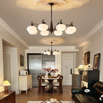 Astrid Modern Glass Globe Chandelier for Dining Room and Living Room