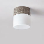 Astrid Travertine Ceiling Light – Natural Stone LED Flush Mount