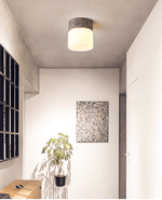 Astrid Travertine Ceiling Light – Natural Stone LED Flush Mount
