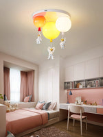 Astronaut Balloon Flush Mount Ceiling Light – Glossy Designer Lamp