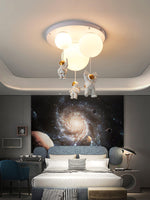 Astronaut Balloon Flush Mount Ceiling Light – Glossy Designer Lamp