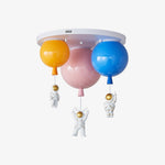 Astronaut Balloon Flush Mount Ceiling Light – Glossy Designer Lamp