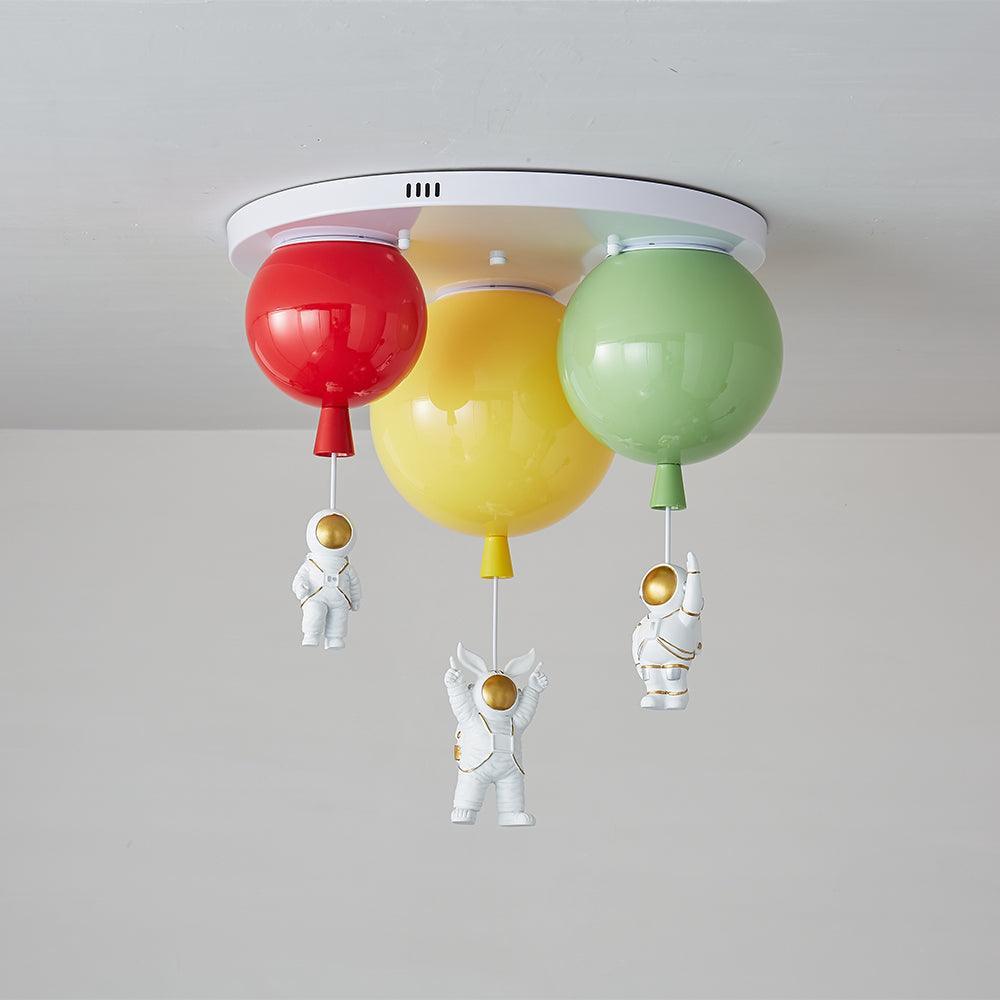 Astronaut Balloon Flush Mount Ceiling Light – Glossy Designer Lamp