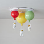 Astronaut Balloon Flush Mount Ceiling Light – Glossy Designer Lamp