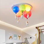 Astronaut Balloon Flush Mount Ceiling Light – Glossy Designer Lamp
