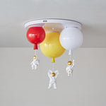 Astronaut Balloon Flush Mount Ceiling Light – Glossy Designer Lamp