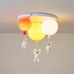 Astronaut Balloon Flush Mount Ceiling Light – Glossy Designer Lamp