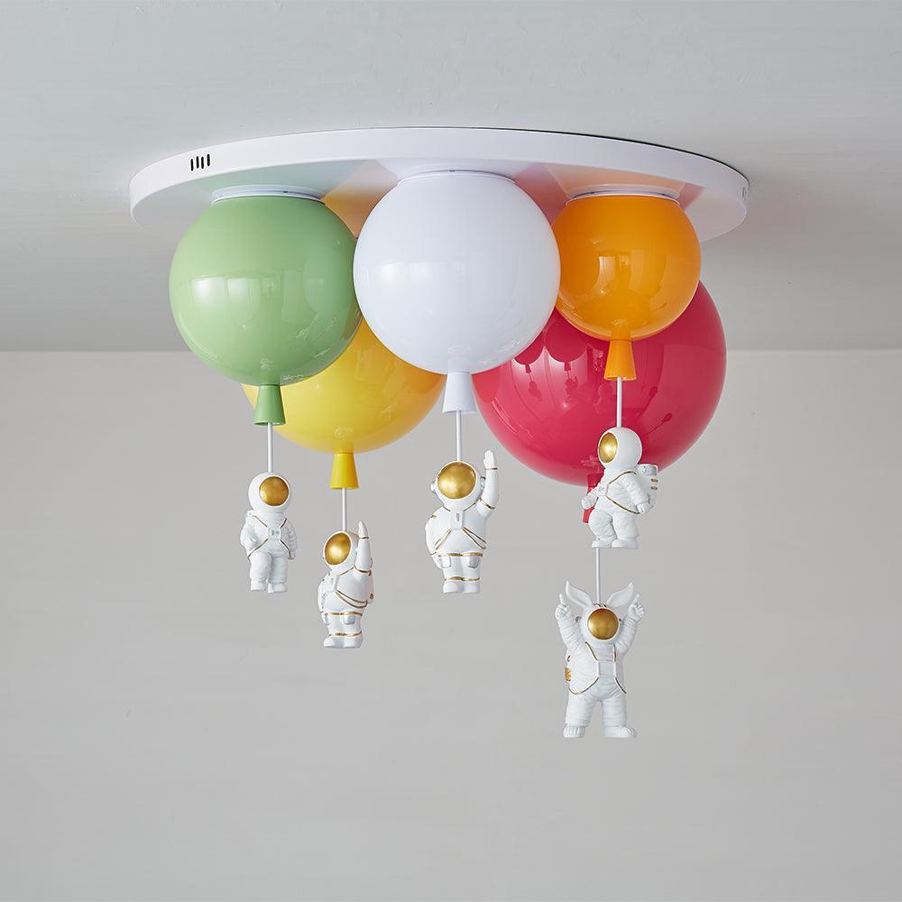 Astronaut Balloon Flush Mount Ceiling Light – Glossy Designer Lamp