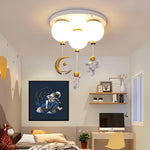 Astronaut Balloon Flush Mount Ceiling Light – Glossy Designer Lamp