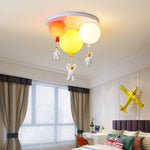 Astronaut Balloon Flush Mount Ceiling Light – Glossy Designer Lamp