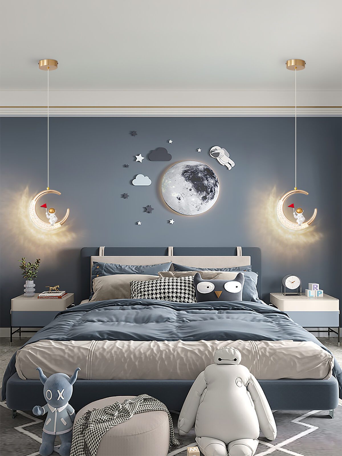 Astronaut Moon Pendant Lights