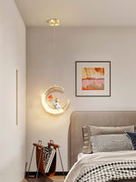 Astronaut Moon Pendant Lights