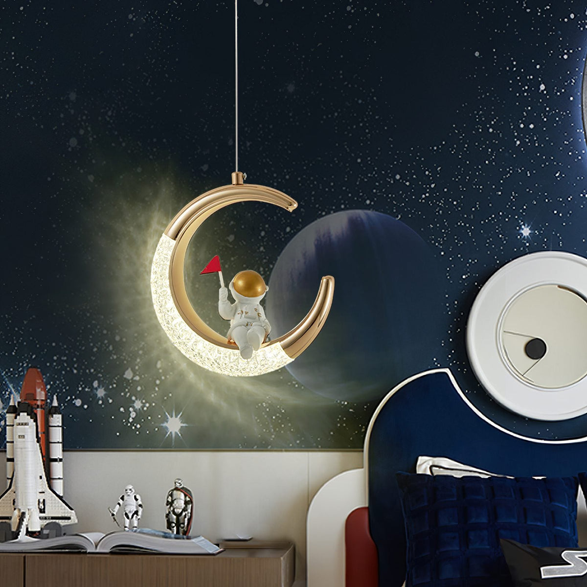 Astronaut Moon Pendant Lights