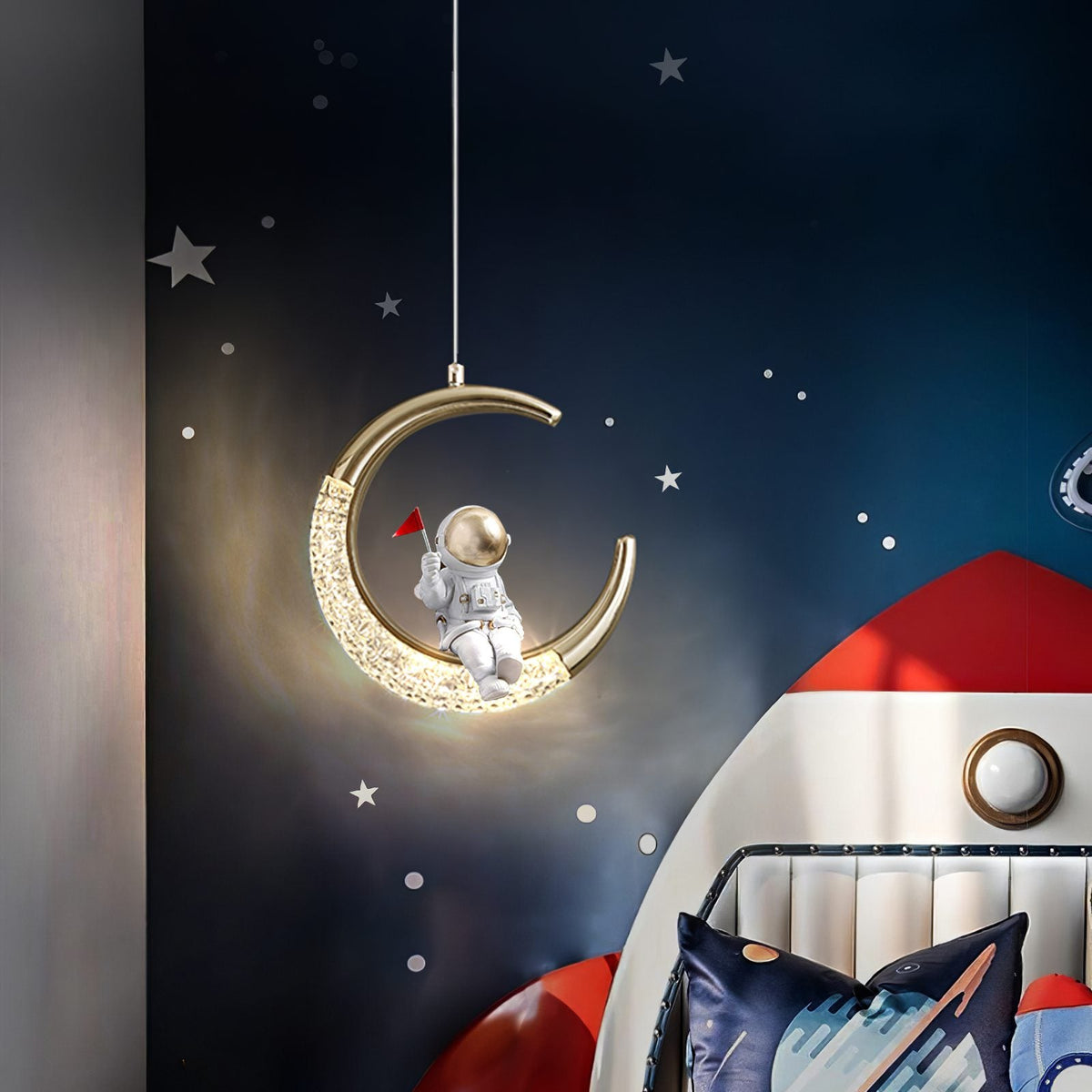 Astronaut Moon Pendant Lights