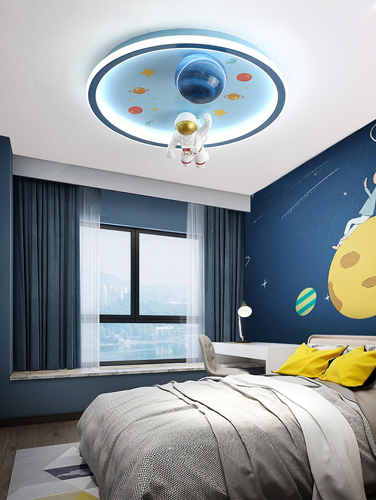 Astronaut Planet Ceiling Lamp