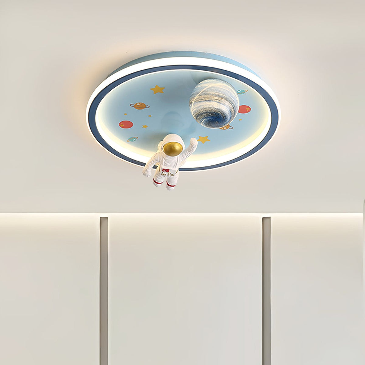 Astronaut Planet Ceiling Lamp