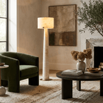 Aterion Alabaster Floor Lamp – Solid Stone & Brass Standing Light