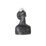 Atlas Guardian Sculpture Table Ornament – Blue Textured Figurine for Modern Interiors