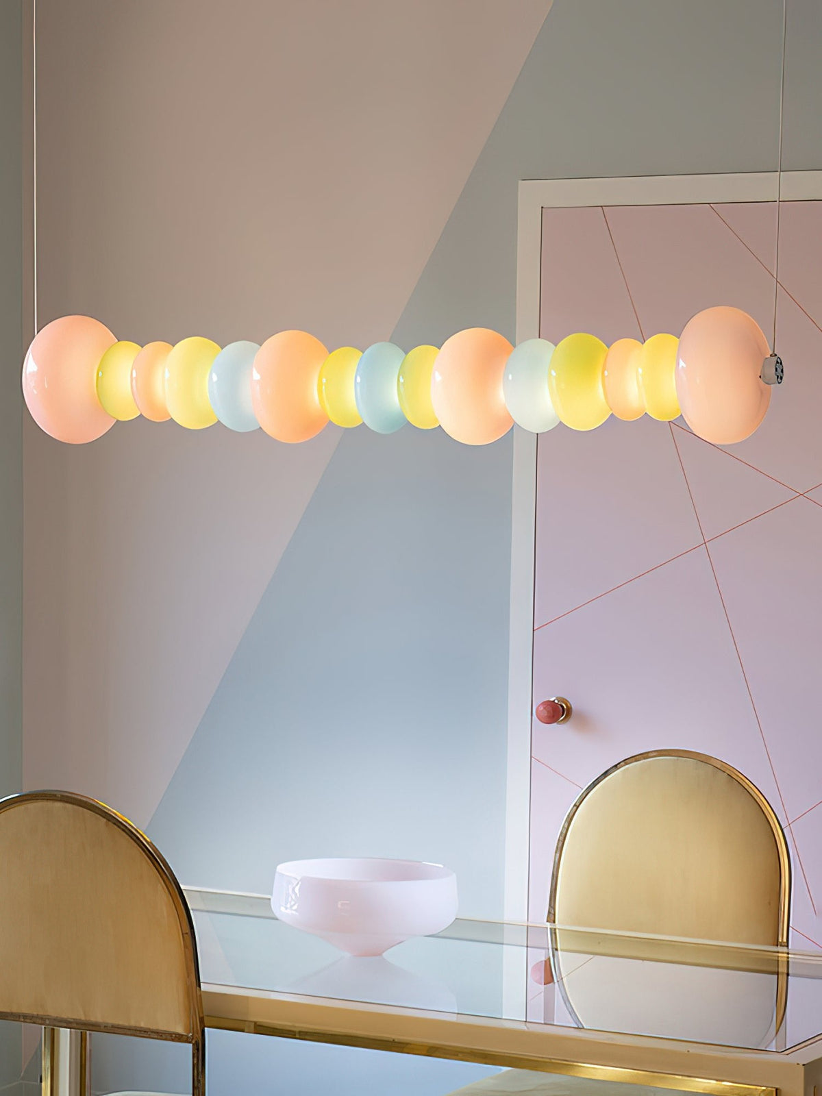 Stack Candy Pendant Light – Modern Glass Sphere Chandelier for Dining & Living Areas