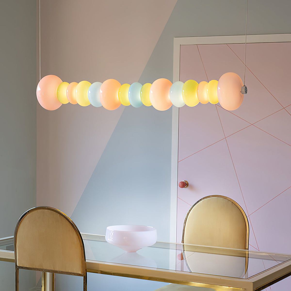 Stack Candy Pendant Light – Modern Glass Sphere Chandelier for Dining & Living Areas