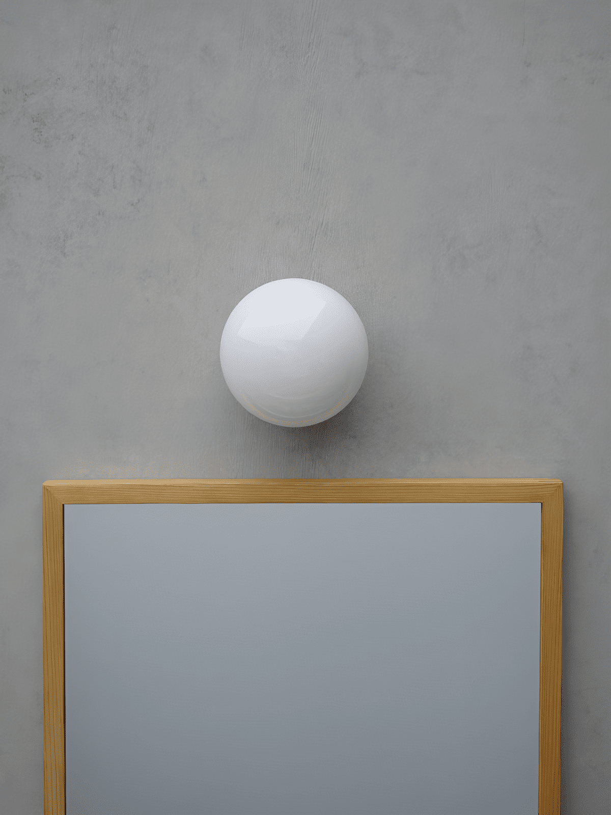 Aura Globe Glass Wall Sconce in Brass for Modern Interiors