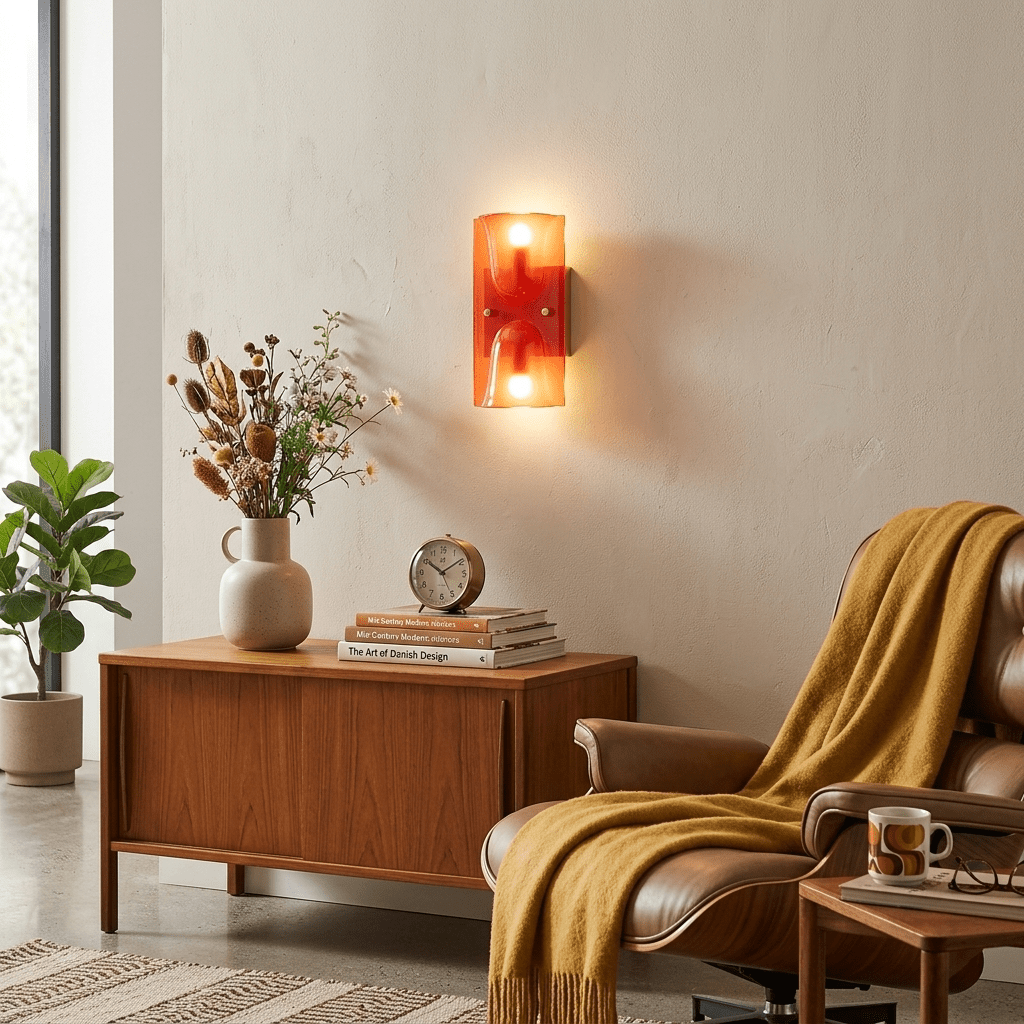 Aura Melt Sculptural Resin Wall Sconce in Lime Green, White, or Deep Red