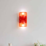 Aura Melt Sculptural Resin Wall Sconce in Lime Green, White, or Deep Red