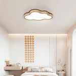 Aurelia Cloud Ceiling Light in Yellow Travertine | Modern Flush Mount LED