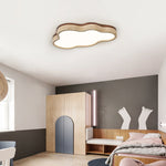 Aurelia Cloud Ceiling Light in Yellow Travertine | Modern Flush Mount LED