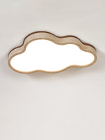 Aurelia Cloud Ceiling Light in Yellow Travertine | Modern Flush Mount LED